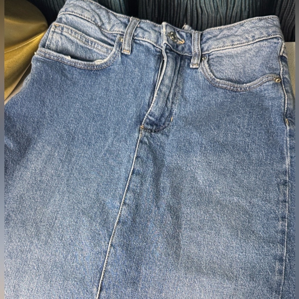 Forever 21 ankle length Jean skirt.